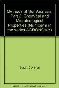 METHODS OF SOIL ANALYSIS Part 2 : Chemical and Microbiological Properties